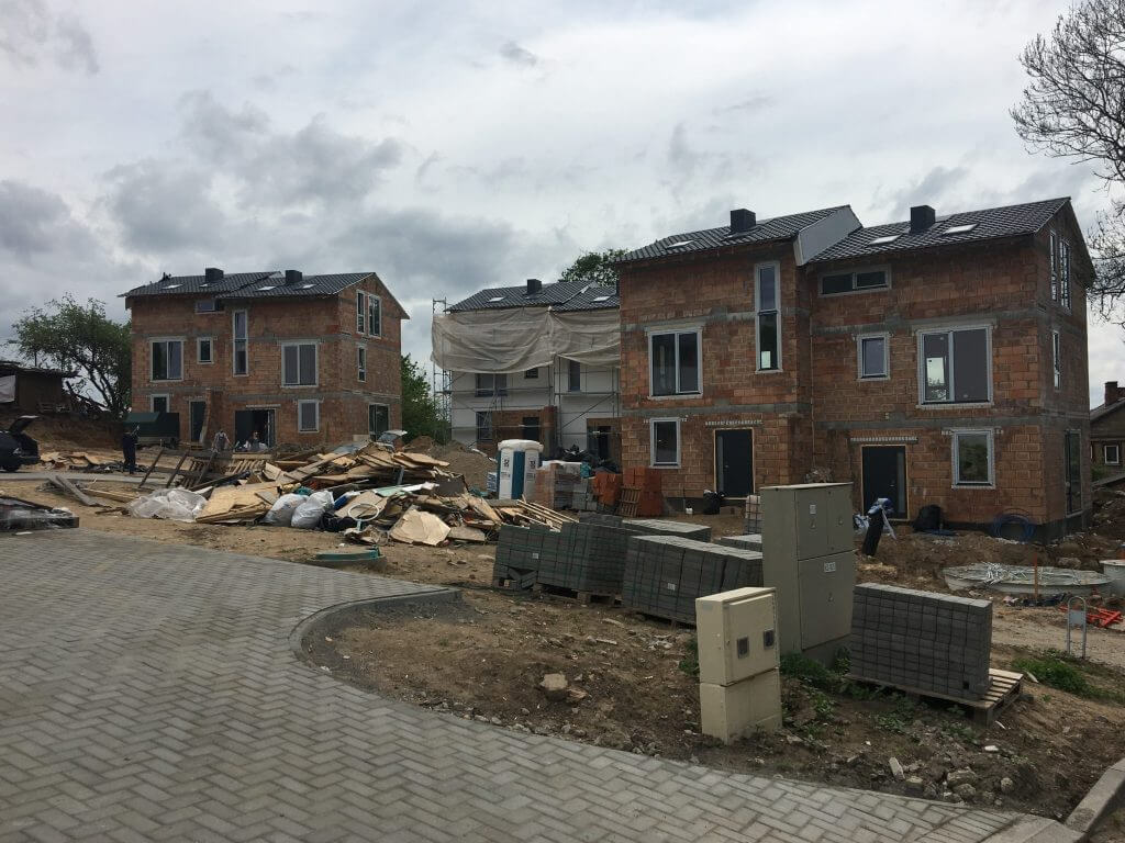 Ievų namai (Ievų g. 3) - Row housing - construction photos