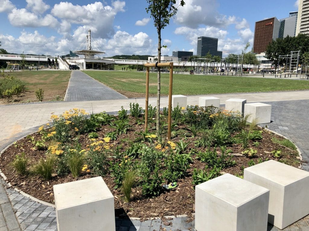 Neries dešiniosios krantinės (Upės g.) - Bike path, Sports field or court, Waterside - construction photos