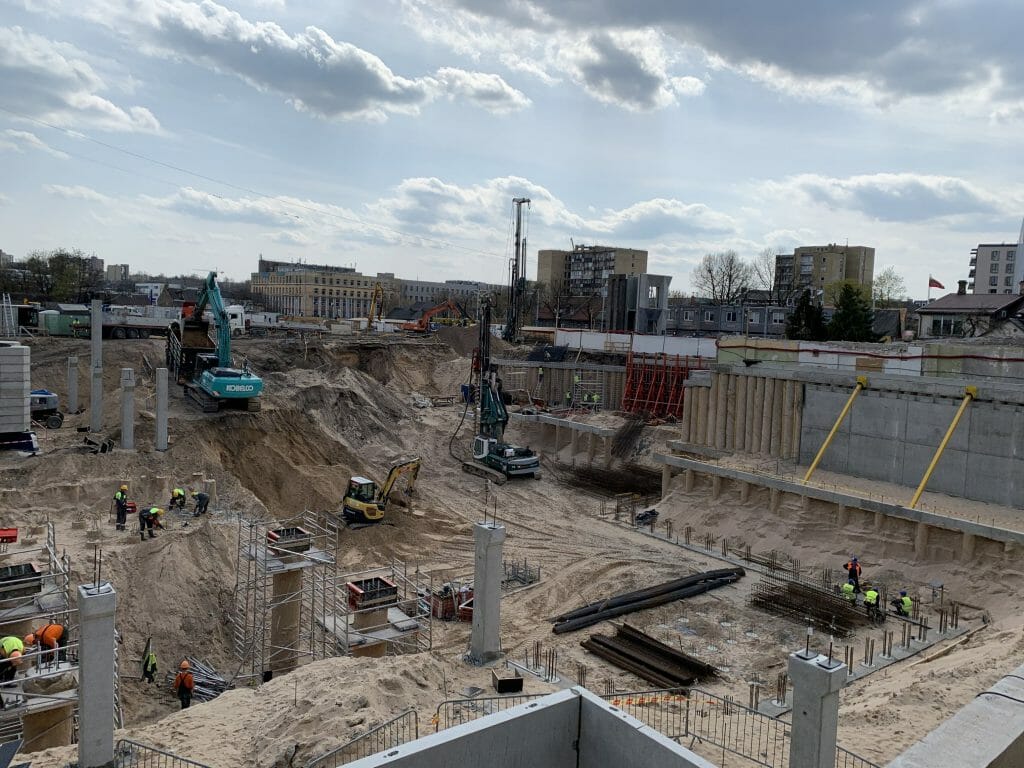 Cyber City 1 etapas (Švitrigailos g. 32) - Office center - construction photos