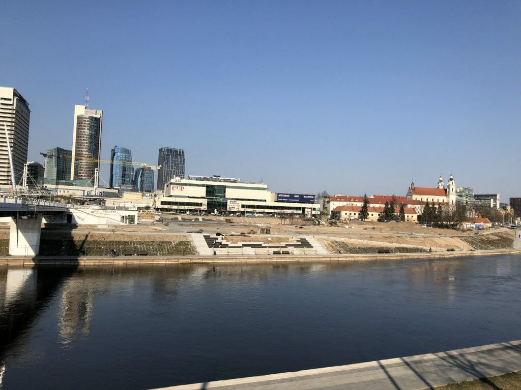 Neries dešiniosios krantinės (Upės g.) - Bike path, Sports field or court, Waterside - construction photos