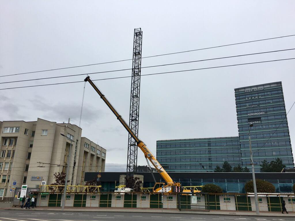 Quadrum (Konstitucijos pr. 21) - Office center - construction photos