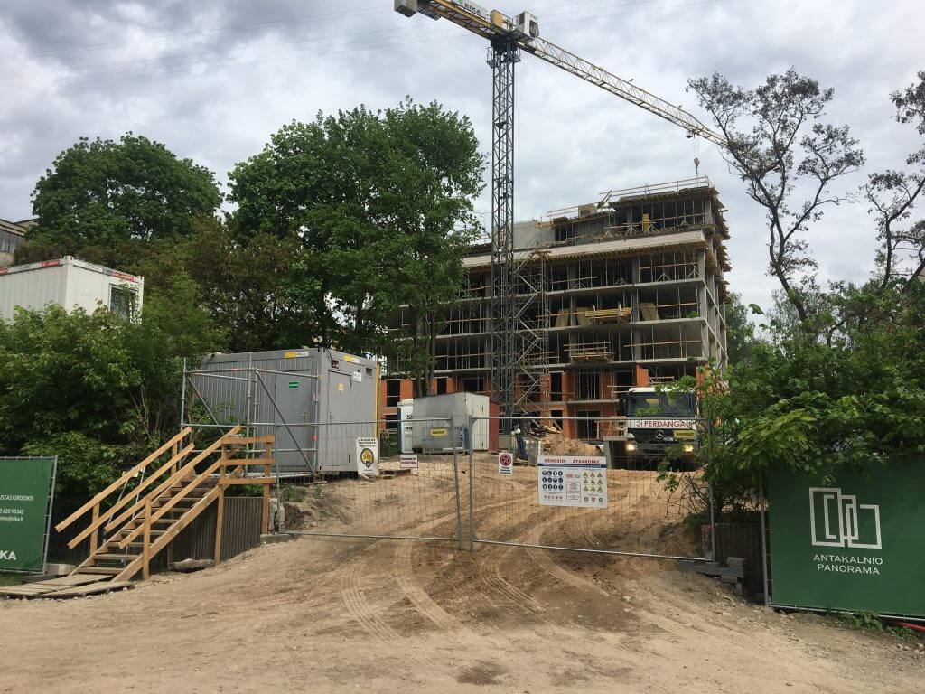 Antakalnio panorama (Smėlio g. 31) - Daudzdzīvokļu nams - būvdarbu attēli