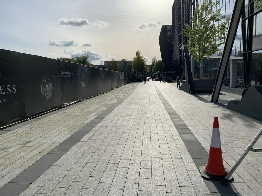 Business Stadium promenada (Rinktinės g. 3) - Square - construction photos
