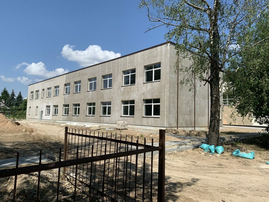 Vilnies mokyklos priestatas (Švarioji g. 33) - Primary and secondary education - construction photos