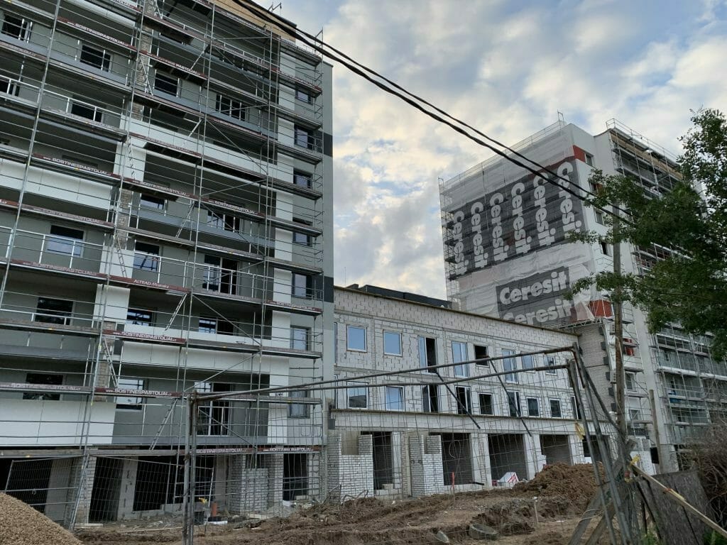 K17 (Kernavės g. 15, 17) - Multi apartment - construction photos