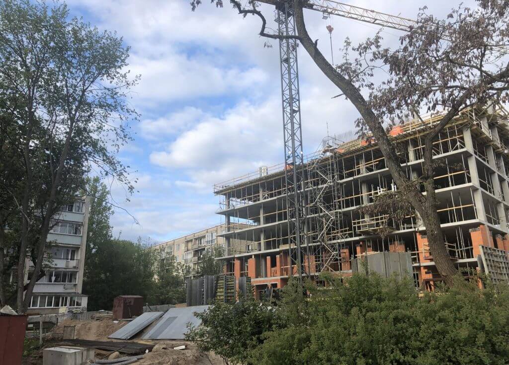 Antakalnio panorama (Smėlio g. 31) - Daudzdzīvokļu nams - būvdarbu attēli