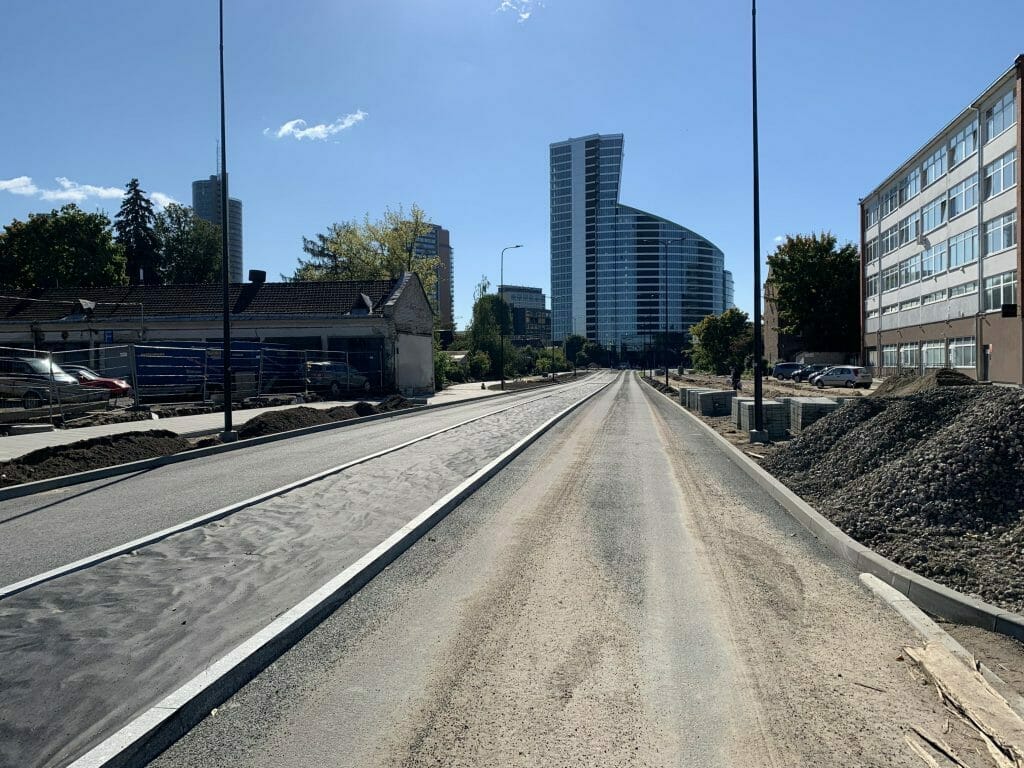 Kernavės g. (Kernavės g.) - Bike path, Street - construction photos