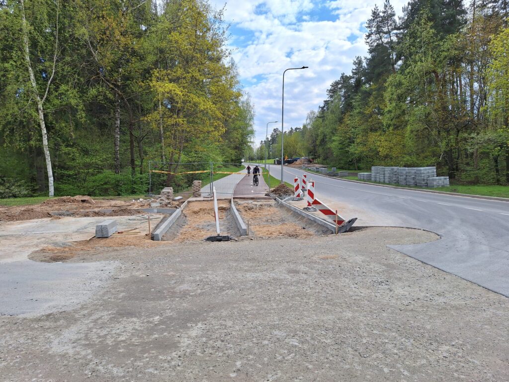 Baltupio g. dviračių takas iki Didlaukio g. (Baltupio g.) - Bike path - construction photos