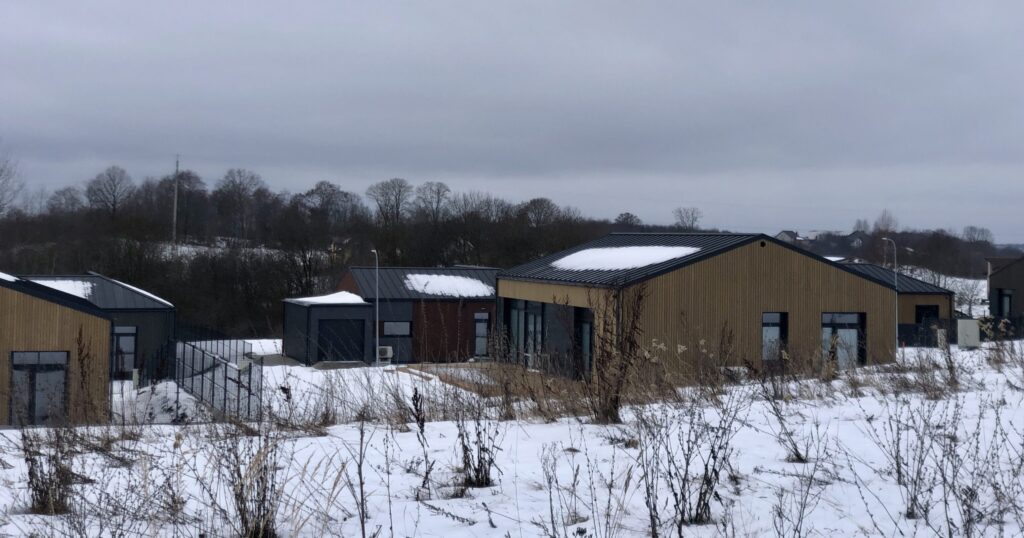 Lapino namai (Dusmenų g. 69) - Land plots - construction photos