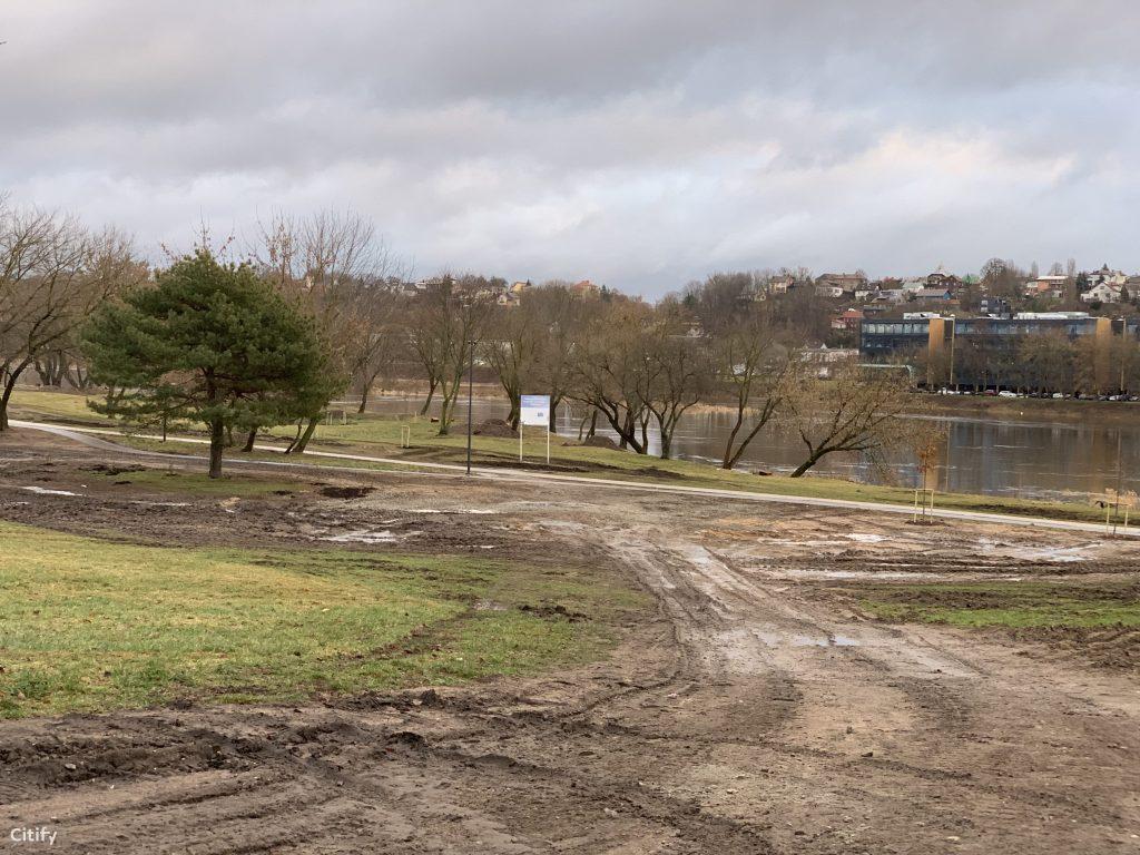 Neries krantinės parkas (Neries krant.) - Park - construction photos