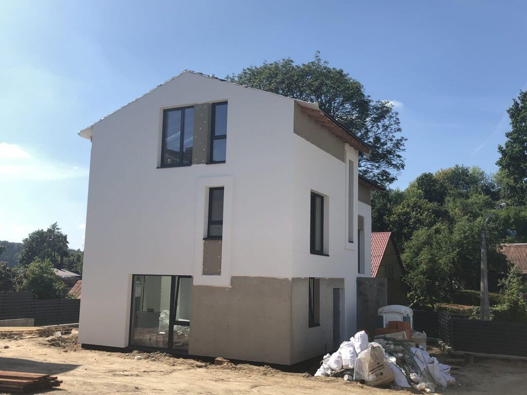 Ievų namai (Ievų g. 3) - Row housing - construction photos