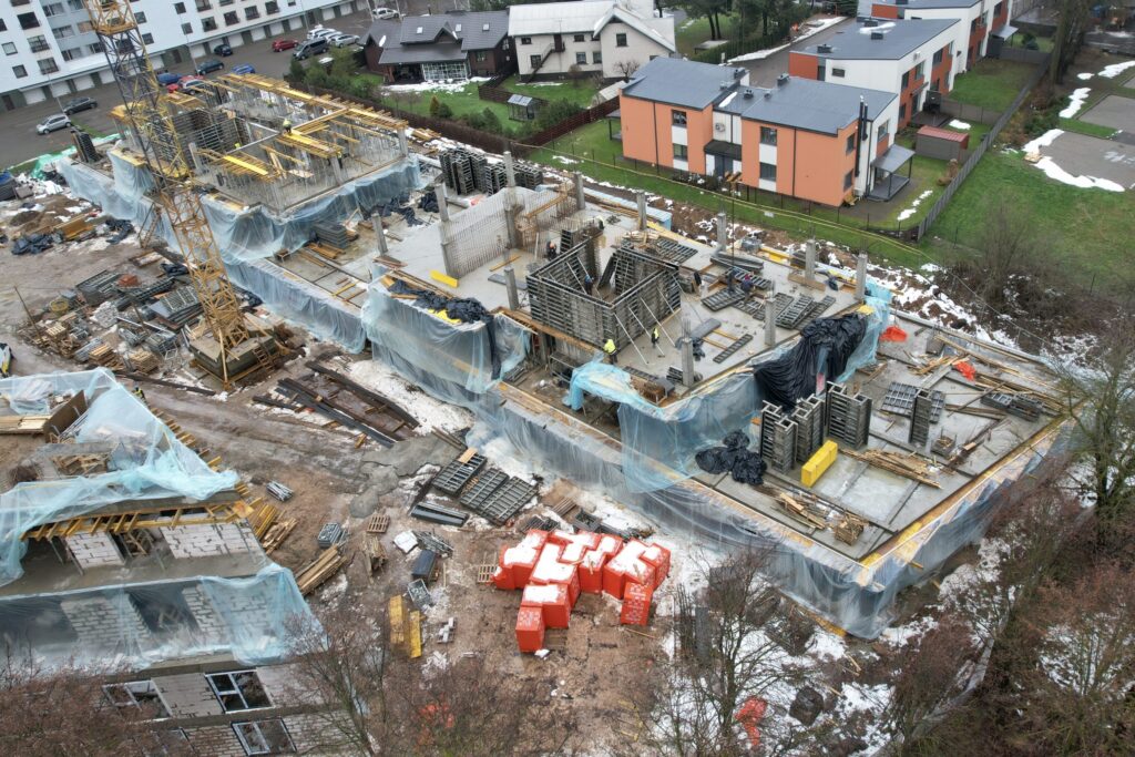 Krėvės 80 2 etapas (V. Krėvės pr. 80F) - Multi apartment - construction photos