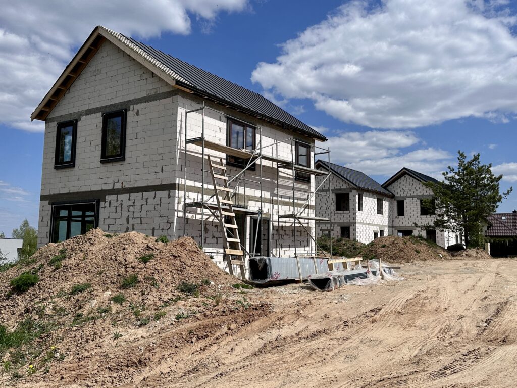Nakvišų g. 25, 27, 29 (Nakvišų g. 25, 27, 29) - Row housing - construction photos