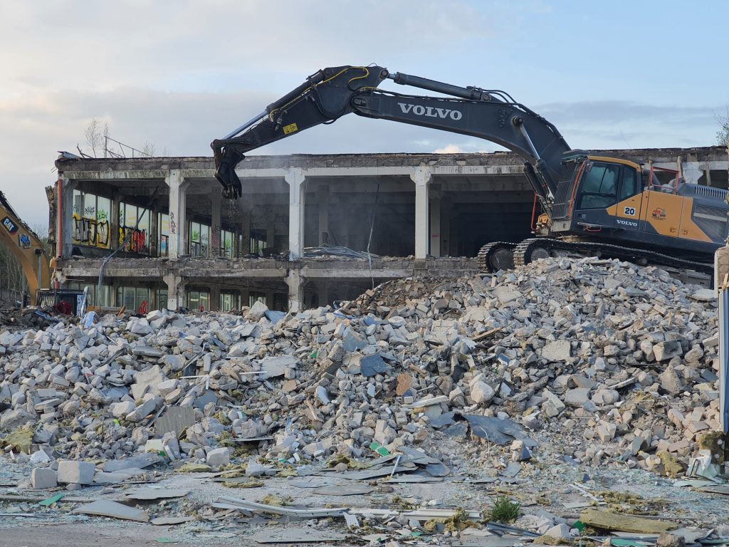 Remarco 1 etapas (Drujos g. 2) - Food store, Office center - construction photos