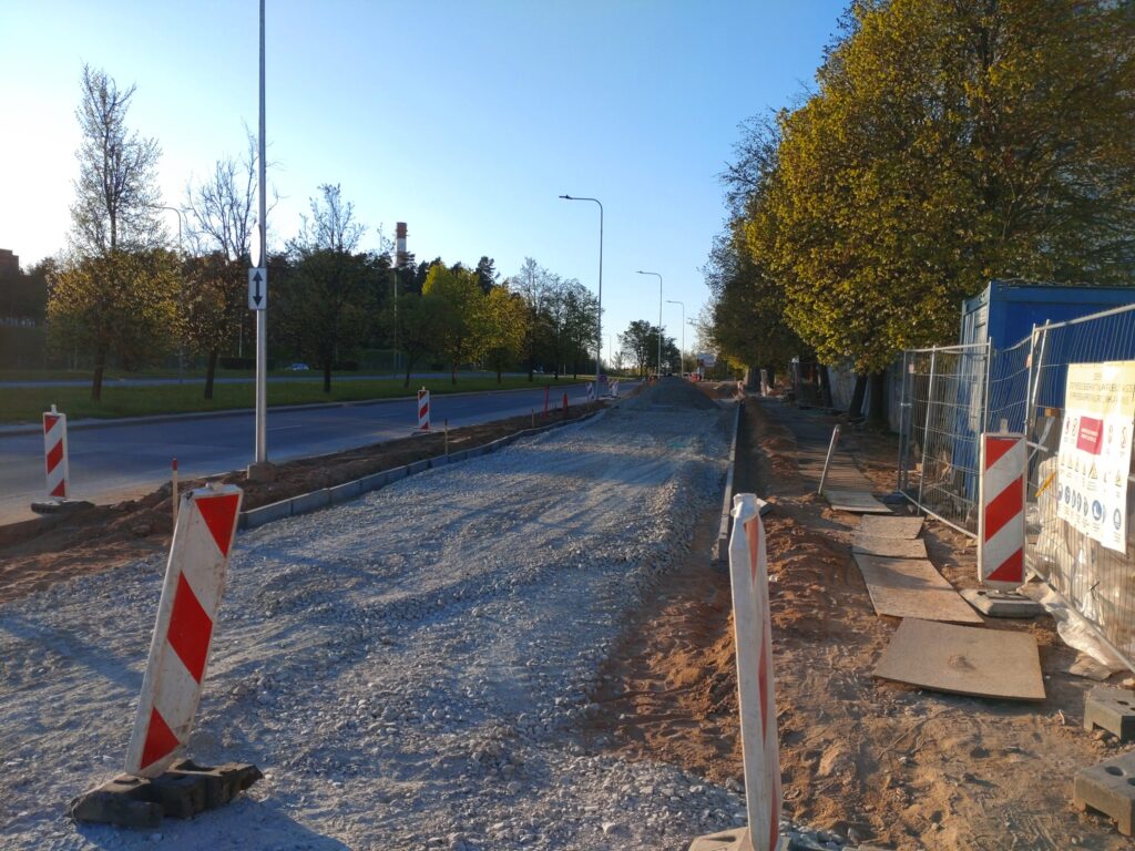 Baltupio g. dviračių takas iki Didlaukio g. (Baltupio g.) - Bike path - construction photos