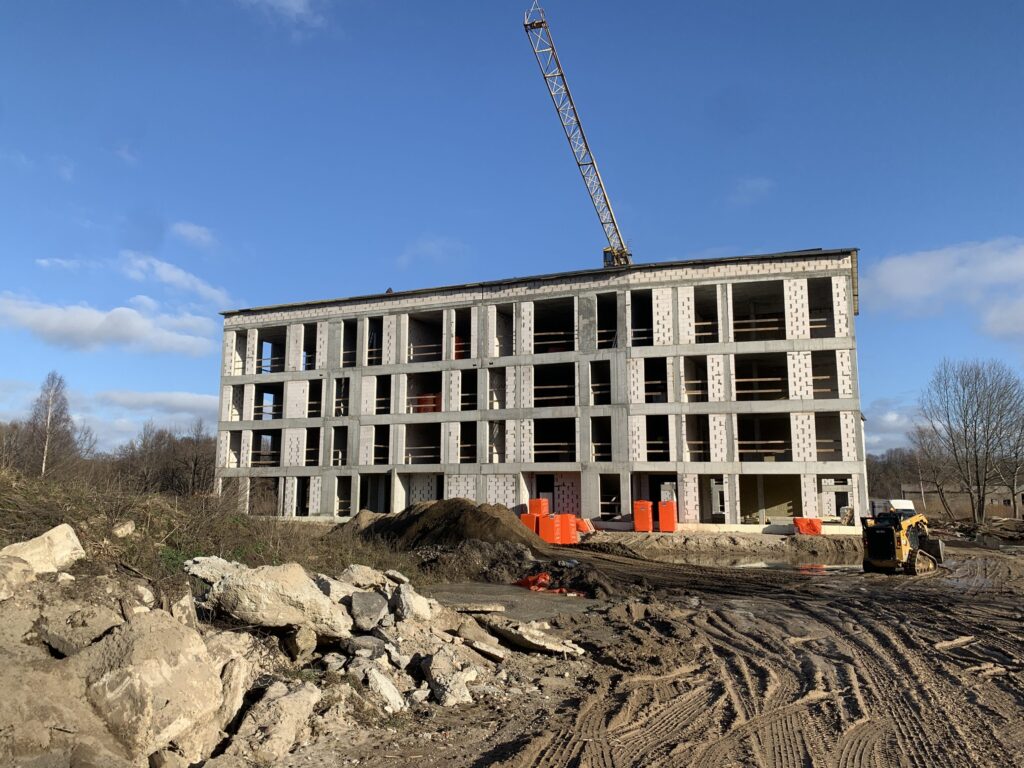 Danės Krantas 1 etapas (A, B) (Senvagės g. 3) - Multi apartment - construction photos