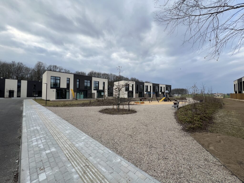 MO Garden 1 etapas (sublokuoti namai) (Mozūriškių g. 188, 200, 202, 204, 206, 208, 210, 212, 222, 224, 226, 228) - Row housing - construction photos