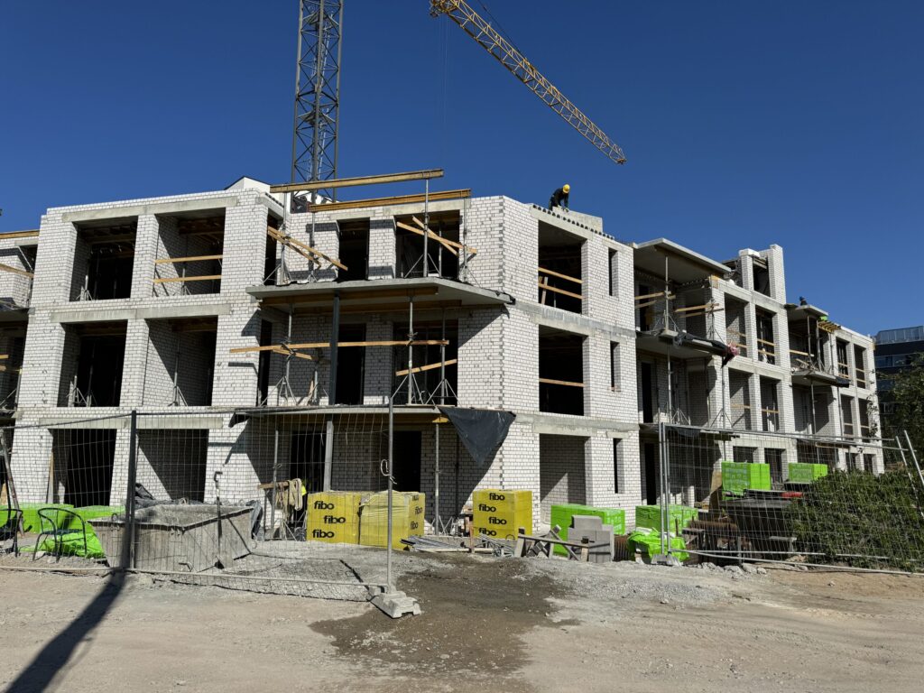 Šnipiškių terasos (Daugėliškio g. 27, 29) - Multi apartment - construction photos