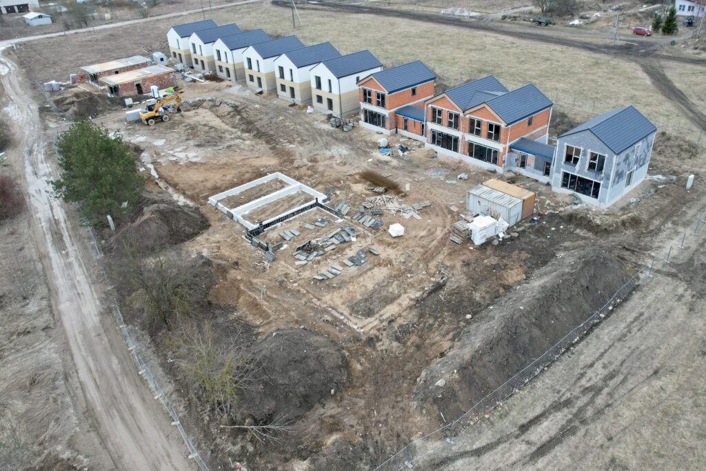 Kalnėnų namai (Keltų g. 10, 12, 18) - Row housing - construction photos
