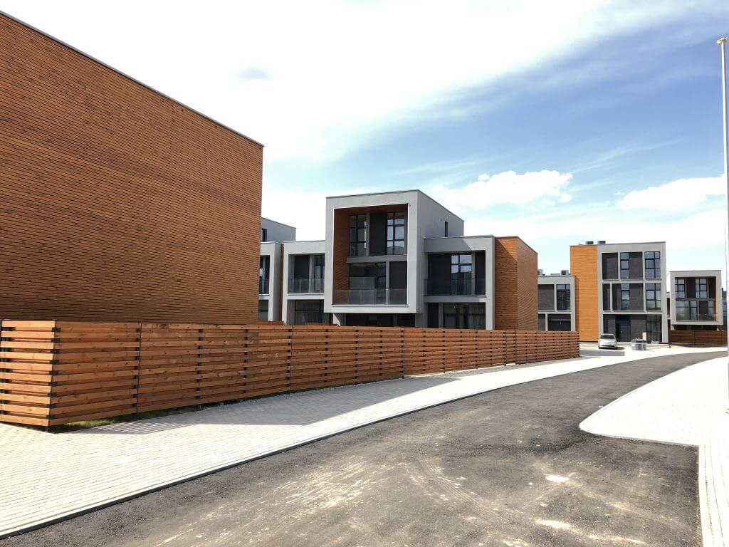 Šiaurės pašvaistė (Danės/Įsrūties g.) - Row housing - construction photos