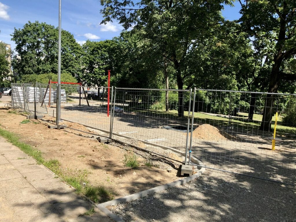 Žirmūnų trikampio modernizavimas (Tuskulėnų g.) - Bike path, Pedestrian path - construction photos
