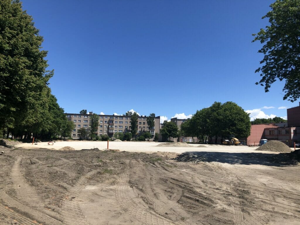 Vitės progimnazijos stadionas (J. Janonio g. 32) - Sports arena - construction photos