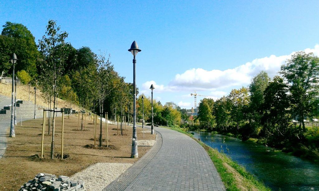 Vilnios pakrančių tvarkymas (Aukštaičių g.) - Bike path, Waterside - construction photos