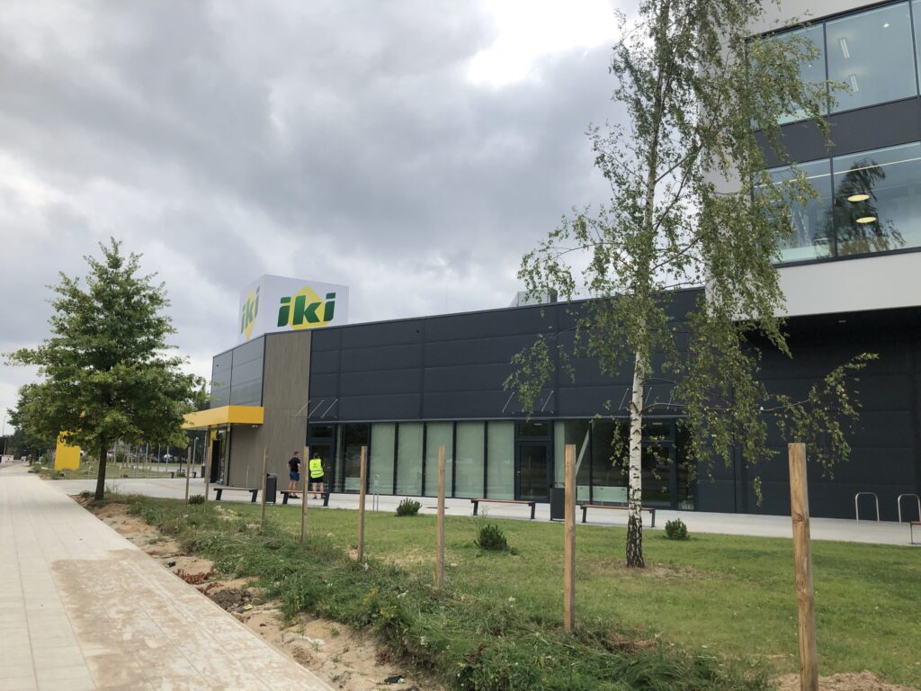 IKI Pilaitės pr. parduotuvė ir administracinis (Pilaitės pr. 42) - Food store, Office center - construction photos