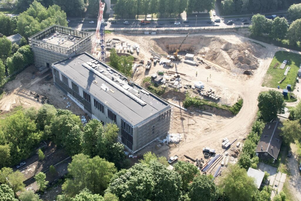 LMTA miestelis 1 etapas (Teatro ir kino fakultetas, Mažasis salių blokas) (Olandų g. 21A) - Higher education - construction photos