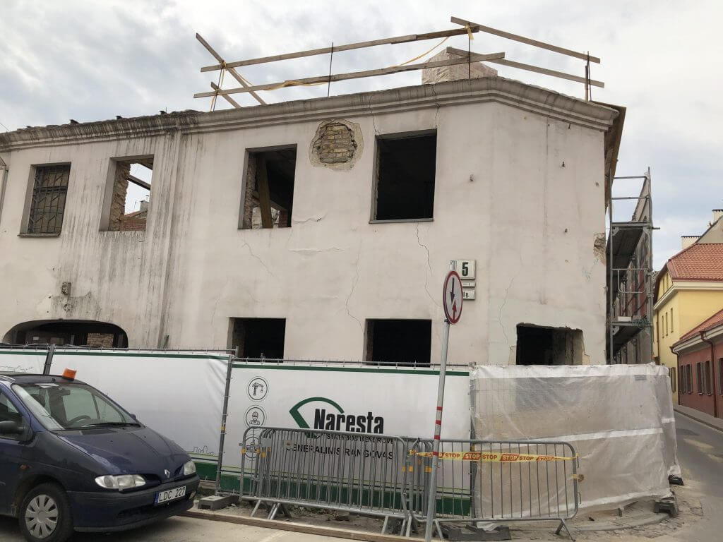 Vilniaus tarptautinės mokyklos plėtra (Rusų g. 5) - Primary and secondary education - construction photos