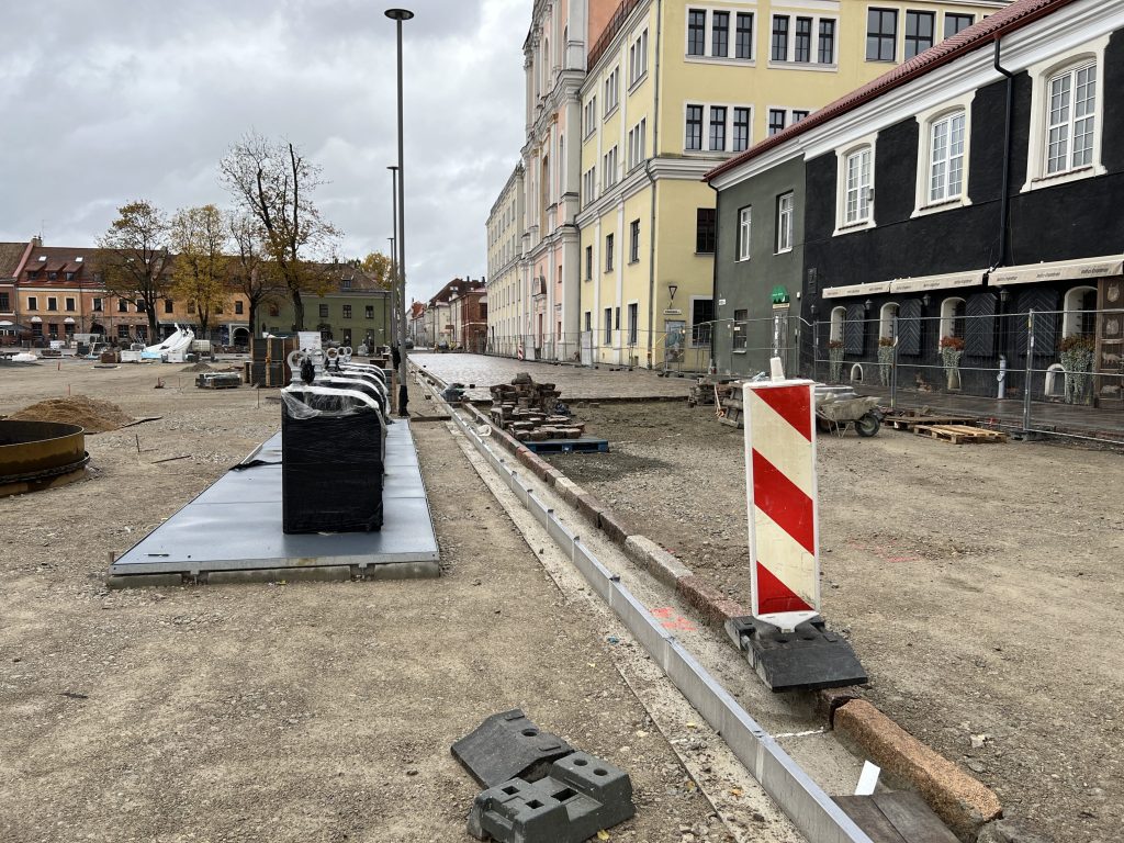 Kauno rotušės aikštė (Rotušės a.) - Square - construction photos
