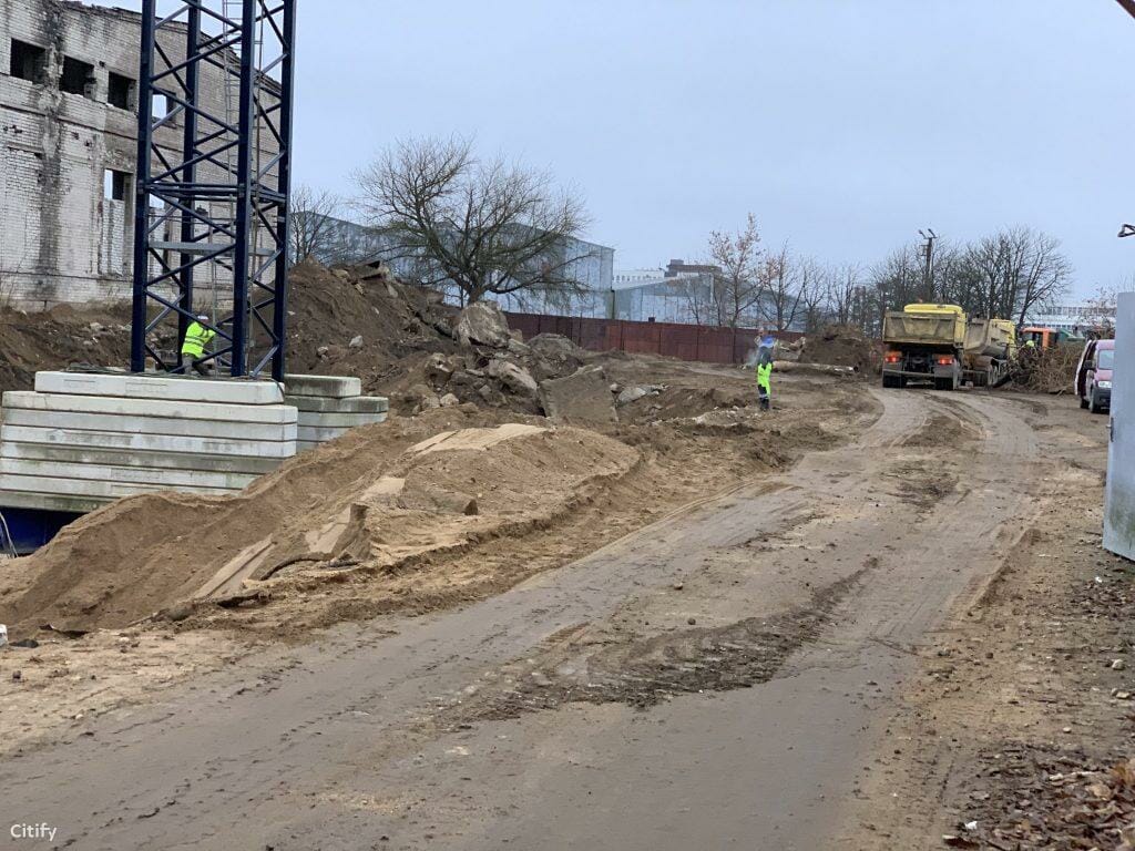 City Yard (Kareivių g. 2D) - Multi apartment - construction photos