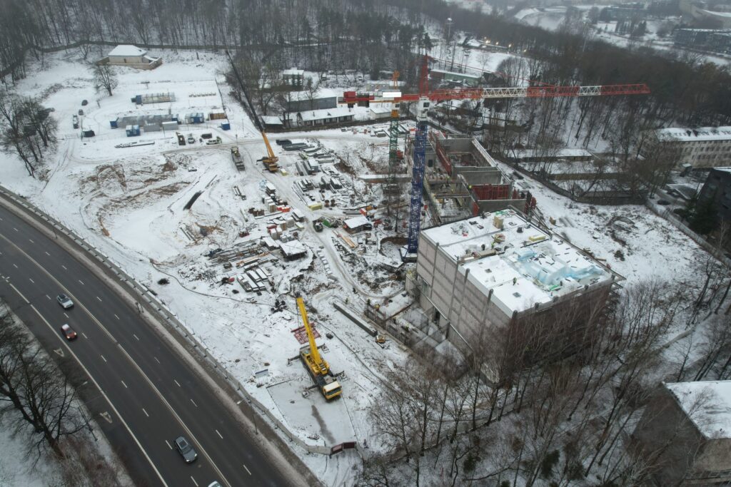 LMTA miestelis 1 etapas (Teatro ir kino fakultetas, Mažasis salių blokas) (Olandų g. 21A) - Higher education - construction photos