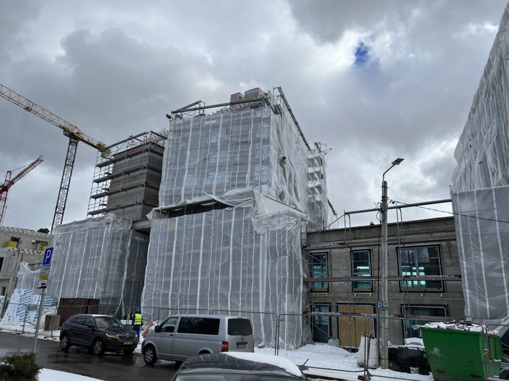 Žvėryno City (Paribio g. 12) - Multi apartment - construction photos