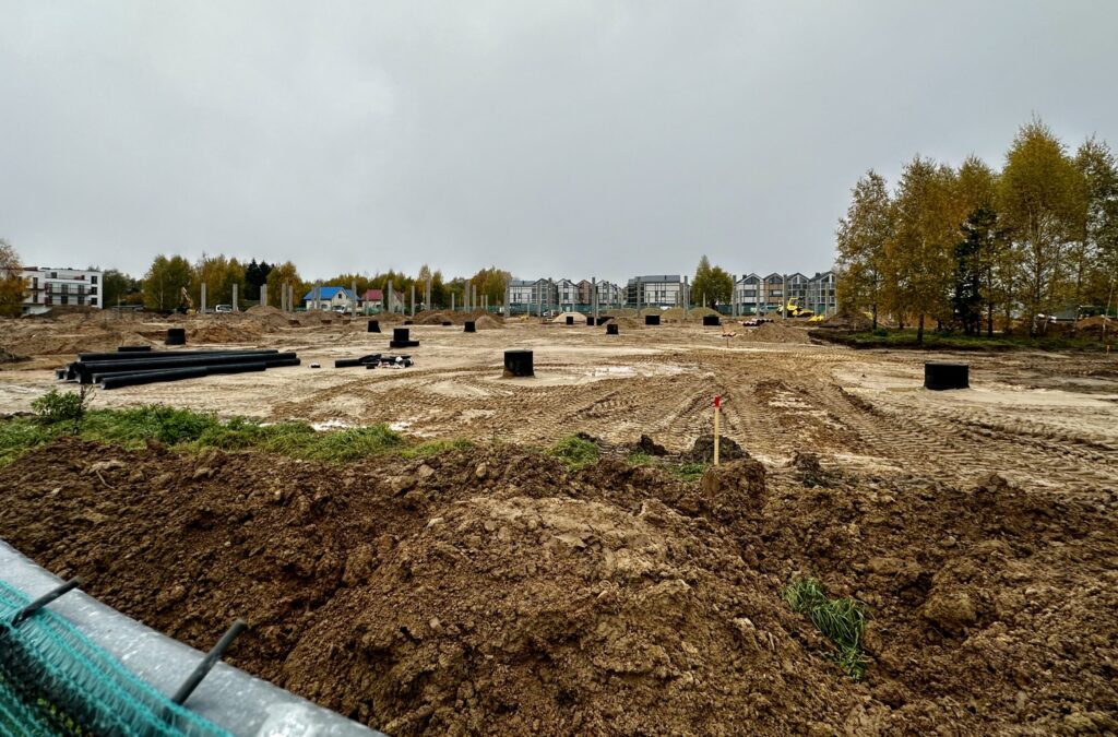 Estų g. 1 (Estų g. 1) - Baseins, Tirdzniecības centrs, Sporta būve - būvdarbu attēli