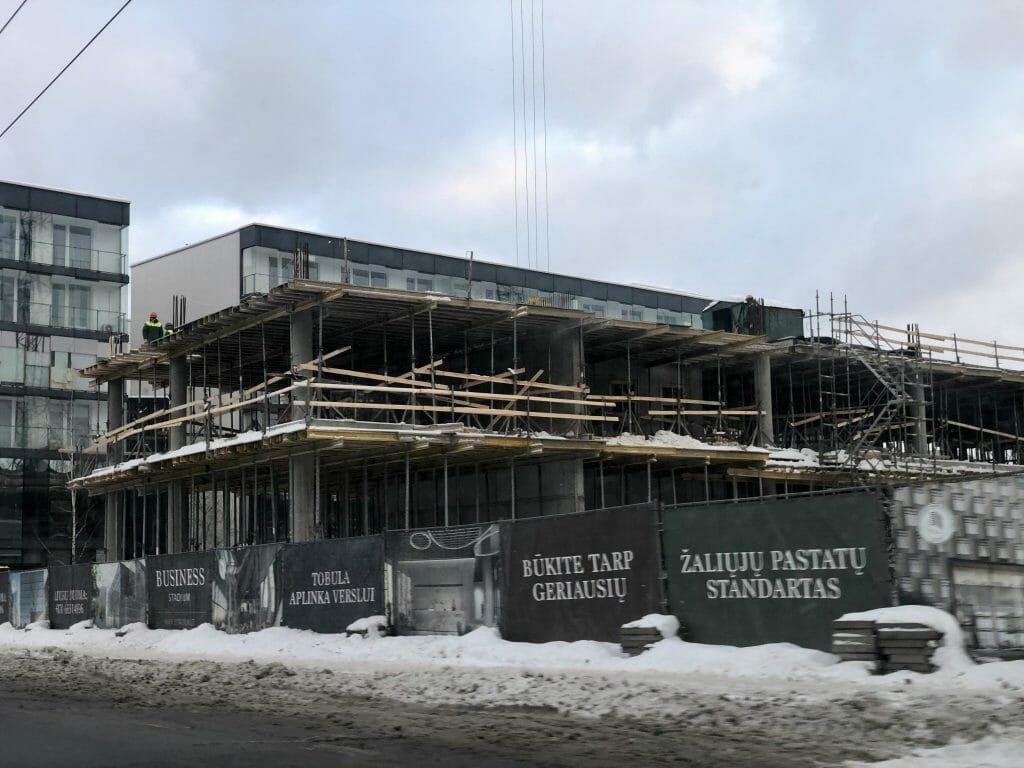 Business Stadium North East (Rinktinės g. 3) - Verslo centras - statybų nuotraukos