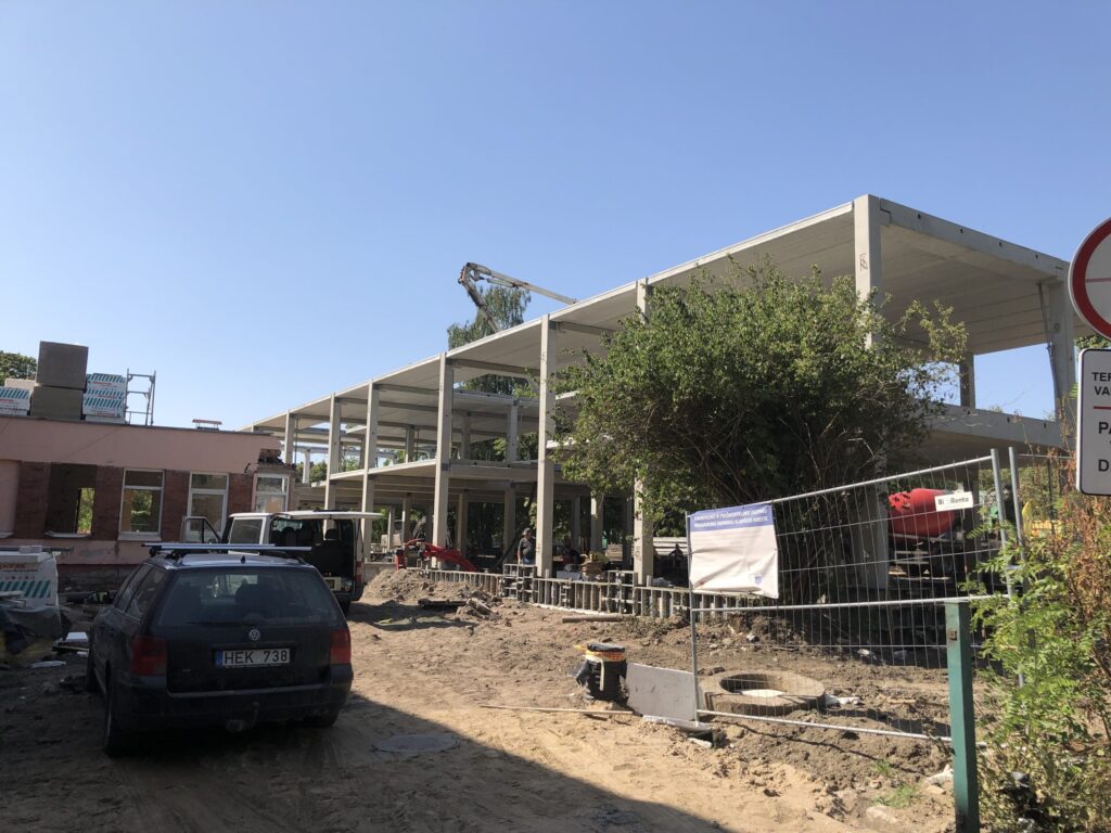 Vaikų darželis "Svirpliukas" (Liepų g. 43A) - Science institution - construction photos