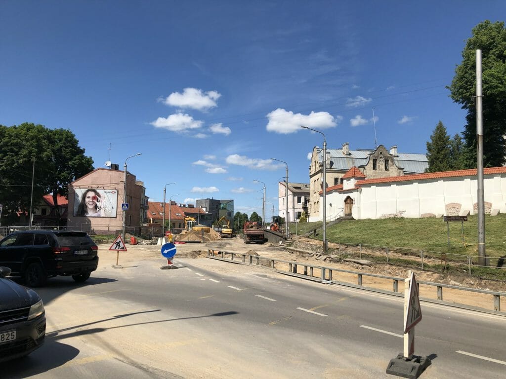 Kauno pilies žiedo rekonstrukcija, Šauklių ir Šv. Gertrūdos g. rekonstrukcija (Šauklių g., Šv. Gertrūdos g., P. Vileišio tiltas) - Street - construction photos