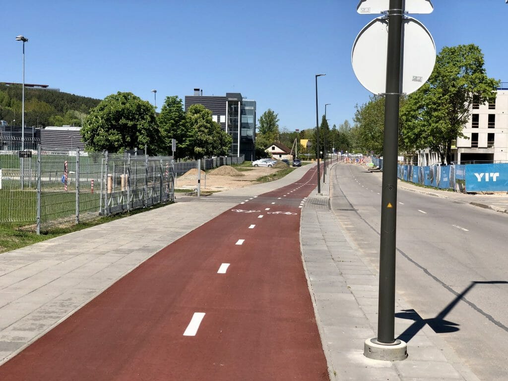 Neries senvagės slėnis (Linkmenų g.) - Bike path, Park - construction photos