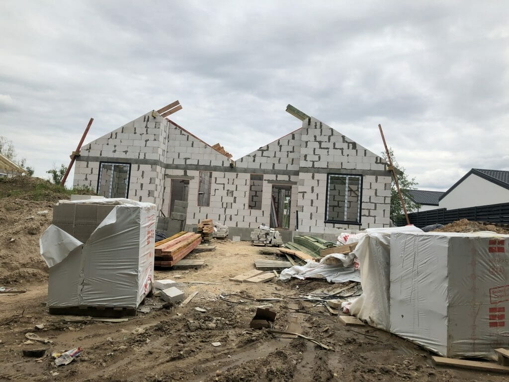 Papiškių g. namai (Papiškių g. 37, 39, 41, 43) - Row housing - construction photos