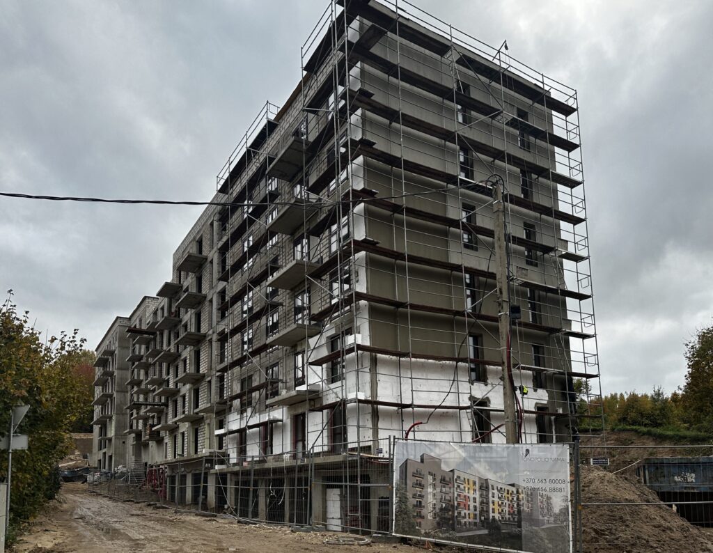 Monopolio namai (Kaminkelio g. 29) - Multi apartment - construction photos