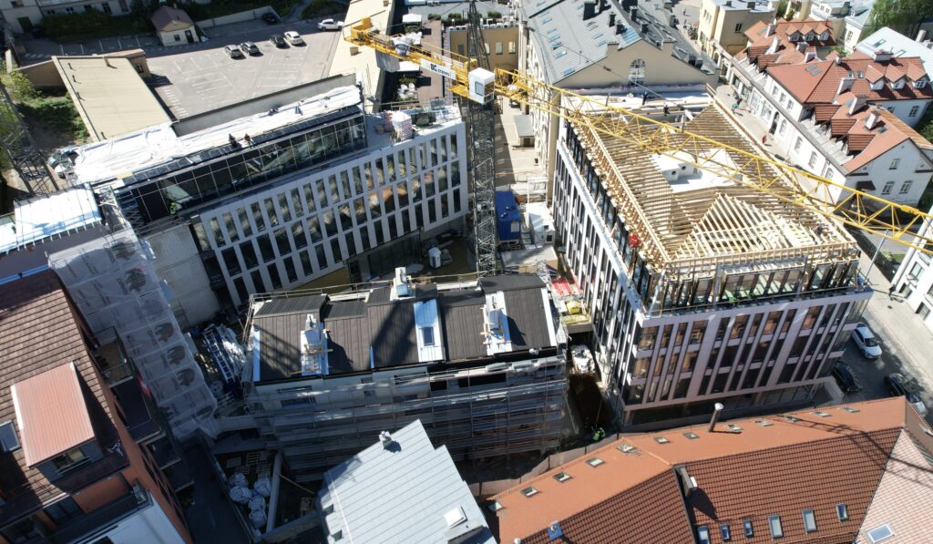 Lietuvos draudimo administracinis B10 (J. Basanavičiaus g. 10) - Multi apartment, Office center - construction photos