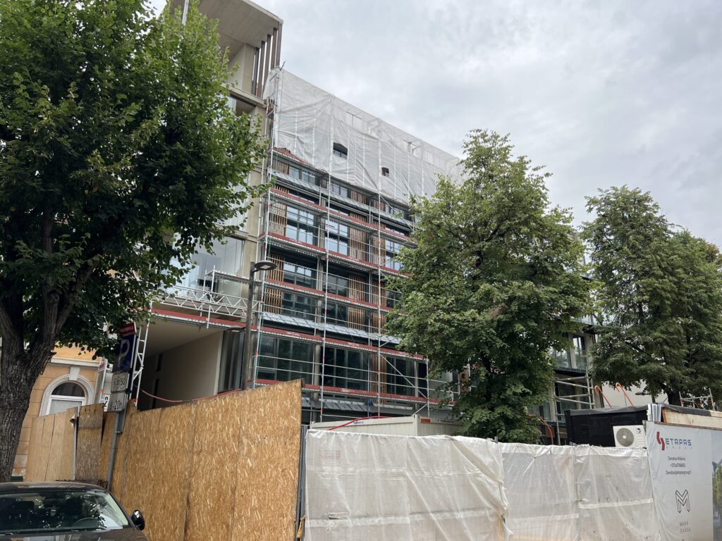 Alėja 18 (Laisvės al. 18) - Multi apartment - construction photos