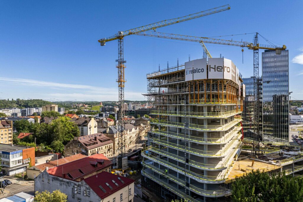 HERO (Lvivo g. 21) - Office center - construction photos