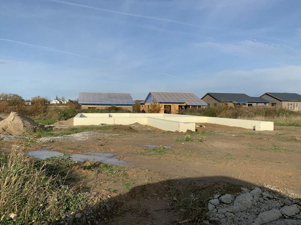 Saulės kalvos (Akacijų g. 1, 2, 3, 4, 5, 6, 7, 8, 9, 10, 11, 12, 13, 14, 15, 16, 17, 18, 19, 20, 21, Jazminų g. 1, 3, 5, 7, 9, 11, 13, 15, 17) - Private house community - construction photos