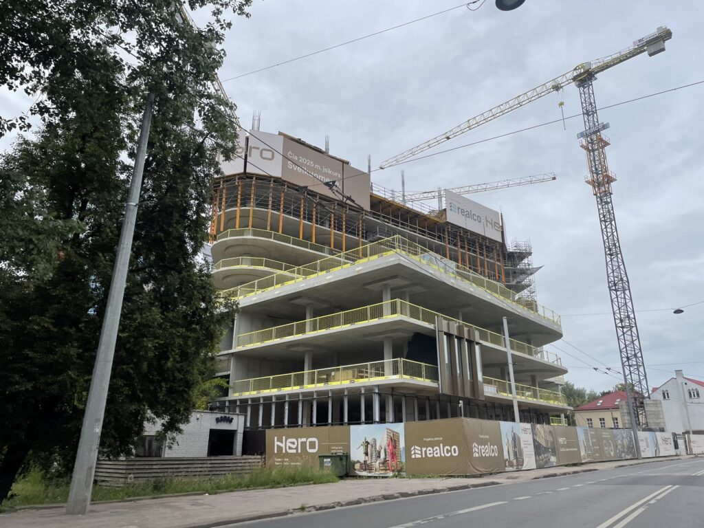 HERO (Lvivo g. 21) - Office center - construction photos