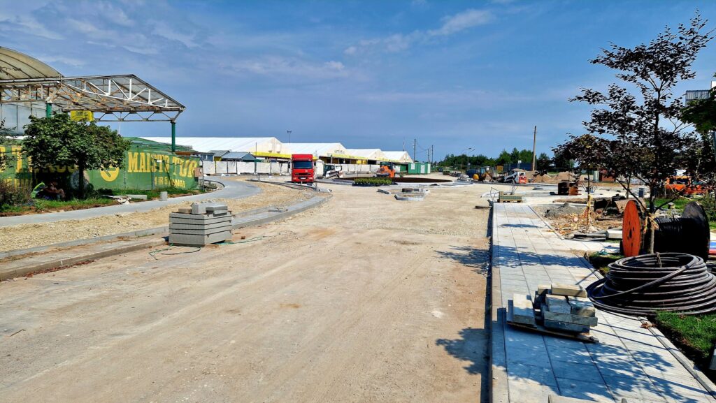 Paneriškių gatvės atkarpa iki Gariūnų g (Paneriškių g.) - Bike path, Street - construction photos