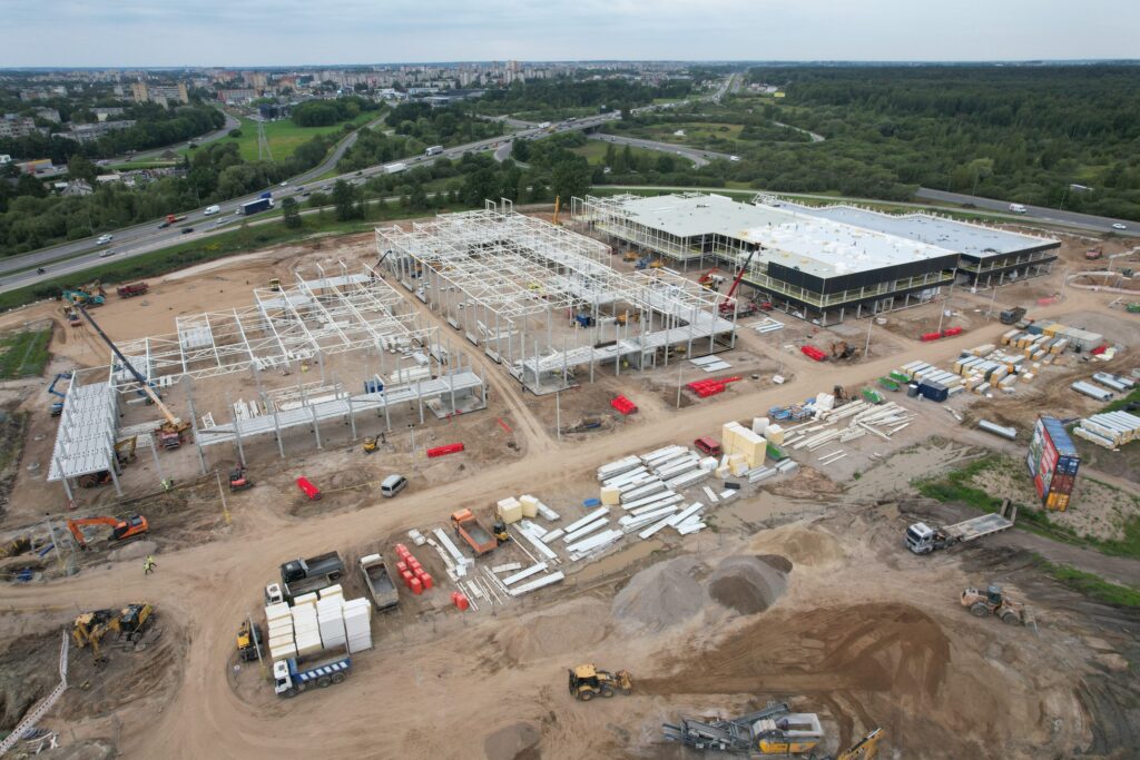 Urban Hub Kaunas 1 etapas (Veterinarų g. 4) - Stock office / Flex space - construction photos