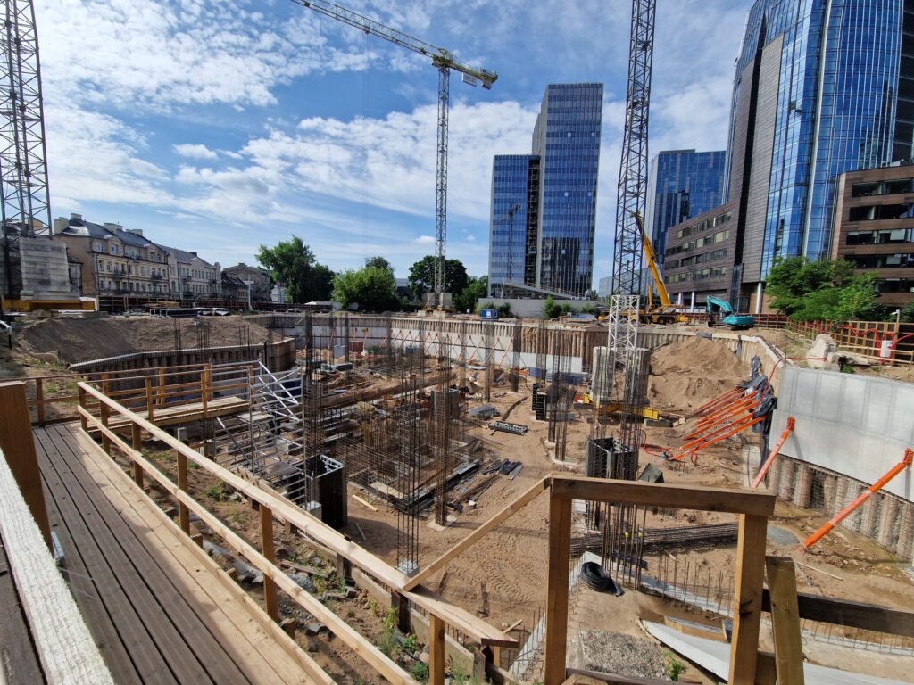 HERO (Lvivo g. 21) - Office center - construction photos