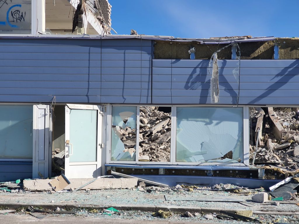 Remarco 1 etapas (Drujos g. 2) - Food store, Office center - construction photos